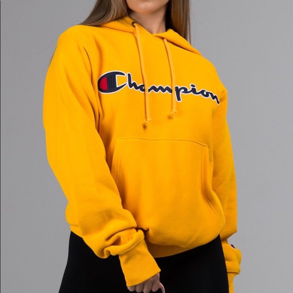Champion Gold Yellow Hoodie